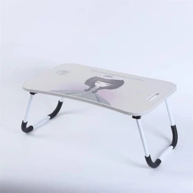 طاولة كمبيوتر محمول قابلة للطي للمكتب المنزلي بتصميم كرتوني