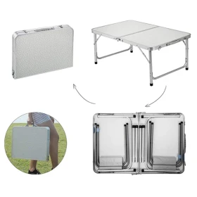 Folding Camping Table with Adjustable Height Legs