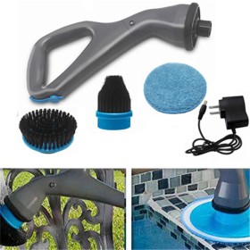 Electric Cleaning Brush with Brush Heads Bathroom Surface Bathtub Shower Tile Brush