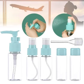 Travel Set - Bottles And Containers - 6Pcs