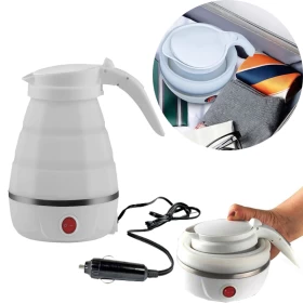 Travel Folding Elictric Kettle For Car - 600ml