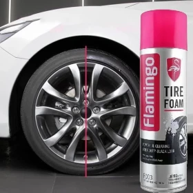 Car Tire Cleaning And Polishing Foam