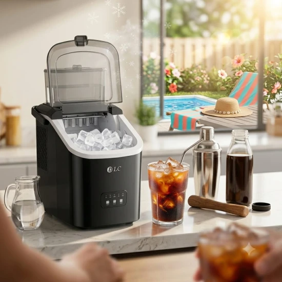 Portable Ice Maker Machine 1.4L Water Tank