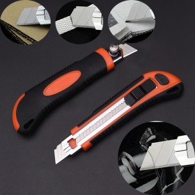 Plastic Knife Metal Holder 3pcs Blades 18mm Harden