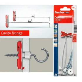 فيشر ديوتك 10 RH K NV قابس مع خطاف دائري قطعتين