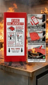 Fire Blanket for Emergencies – Fast & Effective Protection 1.20M*1.20M