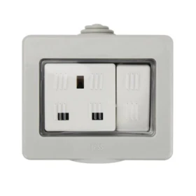 مقبس كهربائي 13 أمبير 1 مطري  HB-WP-1806