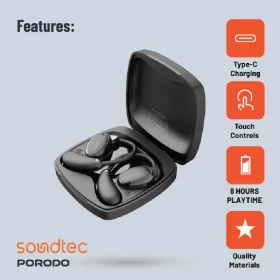 Borodo SoundTec Aero Tune Earphones  PD-STWLEP030-B