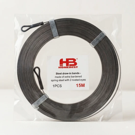 شريط سحب فولاذي مقسّى 15 متر – HomeBest