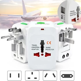 Universal Travel Adapter - With 2 Usb