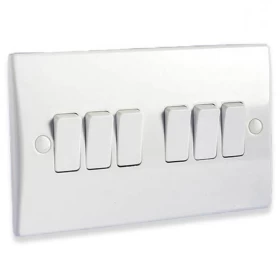 Electric Light Switch With Six Gang