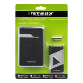 Terminator Digital Wireless Doorbell Black
