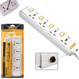 Extension Socket - Four Sockets - Three Meter Wire