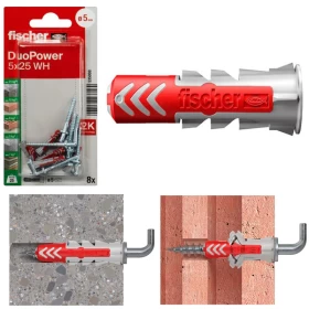 Fischer DuoPower 5 x 25 WH With Angle Hook