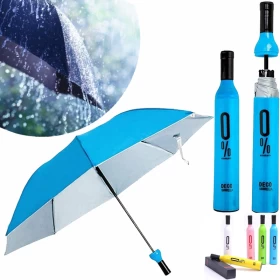 Rainy And Sunny Umbrellas In Bottle