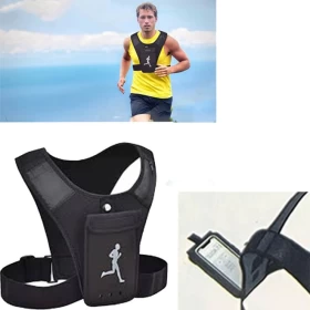 Chest Strap And Phone Holder While Running