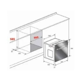 Electric Oven 60 cm - built in