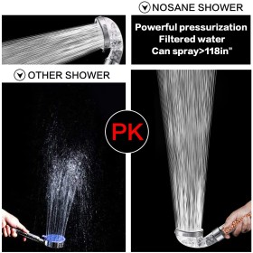 Transparent Healthy Spa Filtered Shower Head