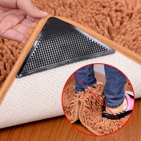 Ruggies 4-Pack Non-Slip Rug And Mat Rubber Grip