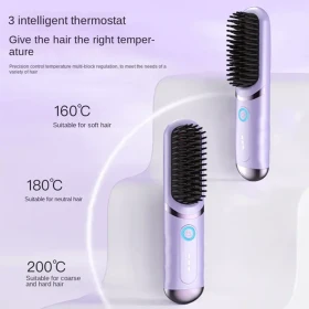 مشط تمليس الشعر اللاسلكي المحمول XY-688P