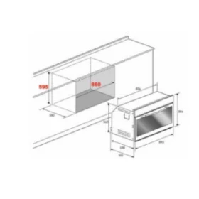 Gas oven 90 cm - Built in