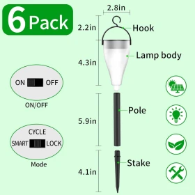 Solar powered lights and path lights