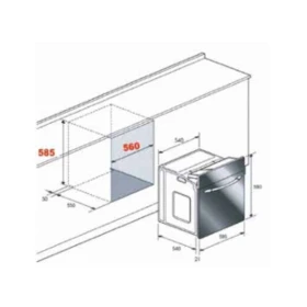 Elctric Oven 60 cm - built in