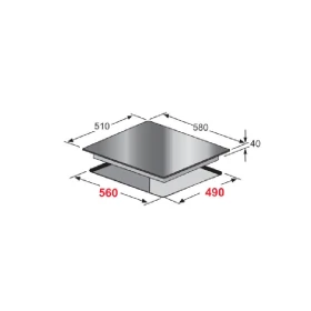 Ceramic Cooker - 60 cm - Built in