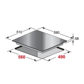 Vitroceramic 60 cm - Built in