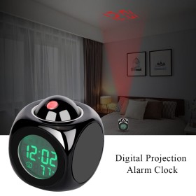 Digital LCD Projection Clock With Alarm