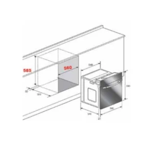 Electric oven 60 cm - Built In