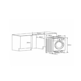 Washer - Dryer 8 Kg - Built in