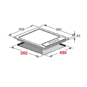 Electric HOb 60 cm - Built-in